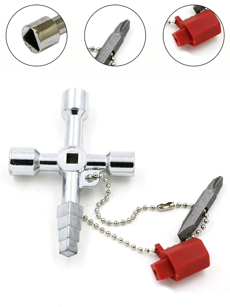 

Key Wrench Multi-function Universal Chuck Key Drill Drilling Holder Spanner Ratchet Socket Ring Combination Grip Star Wrench
