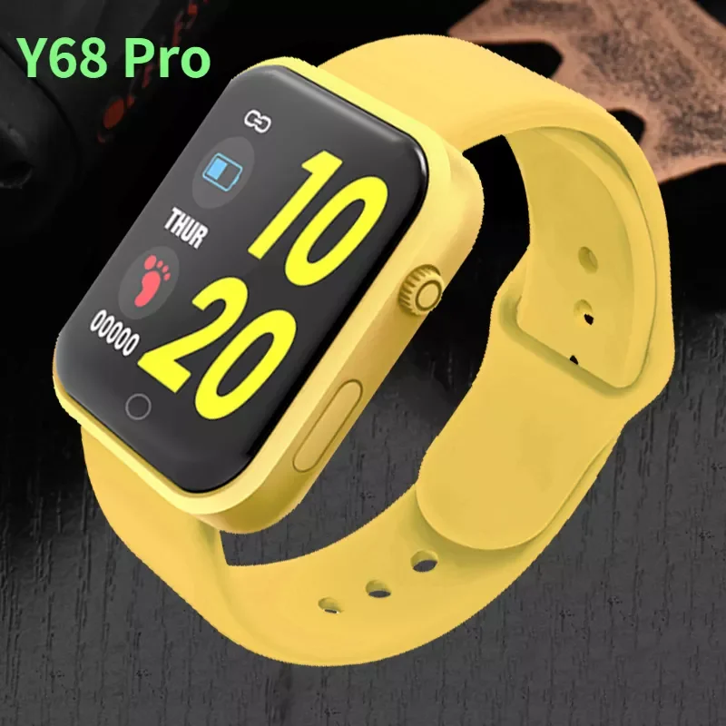 

Women Fitness Y68 Pro Screen Smart Sport Bracelet Activity Running Tracker Heart Rate For Children Men Watch Hours