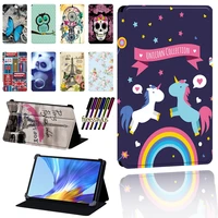 tablet case for huawei matepad 10 410 8pro 10 8t8honor v6 foldable scratch resistant pu leather protective case cover