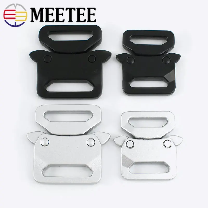 

Металлическая Автоматическая пряжка Meetee, 4 шт., 20/25 мм