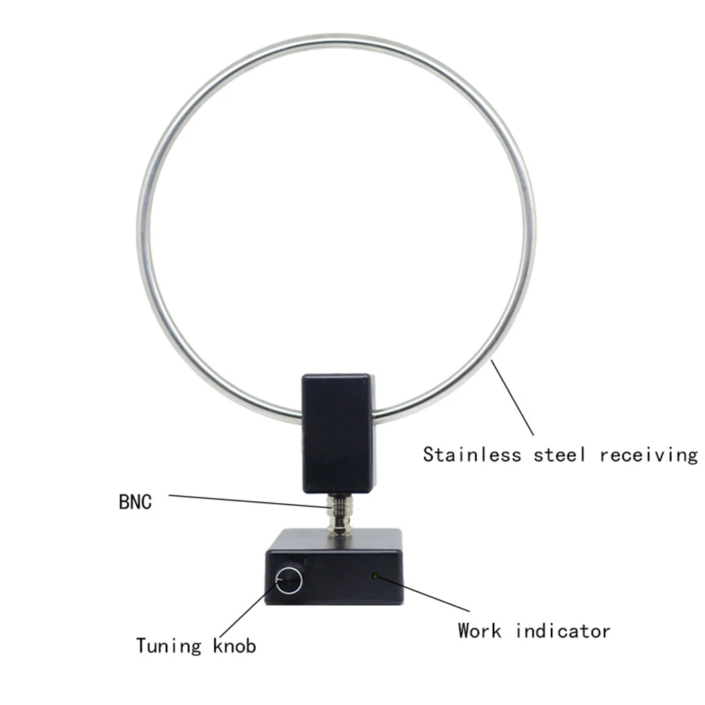 

Radio Loop Antenna Portable Detachable 20dbi Type-c Interface Indicator Light Indoor Household Aerial Accessories