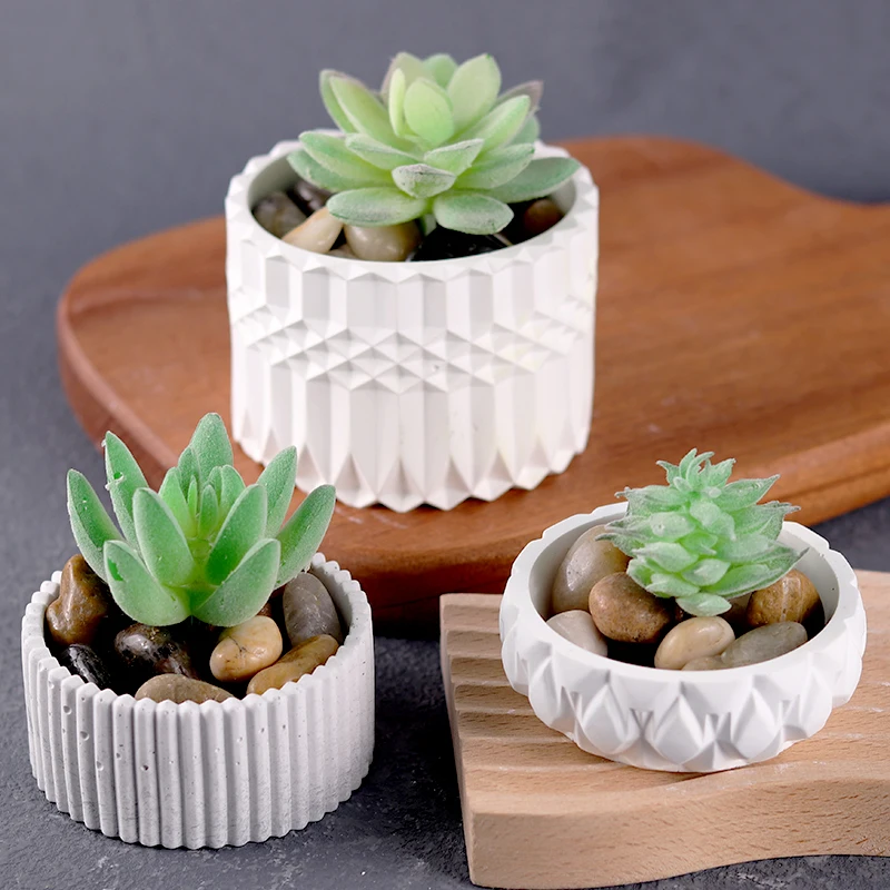 

DIY Vase Silicone Mold Concrete Aromatherapy Plaster Flower Pot Molds Candle Jar Epoxy Resin Storage Box Mould Handmade Crafts