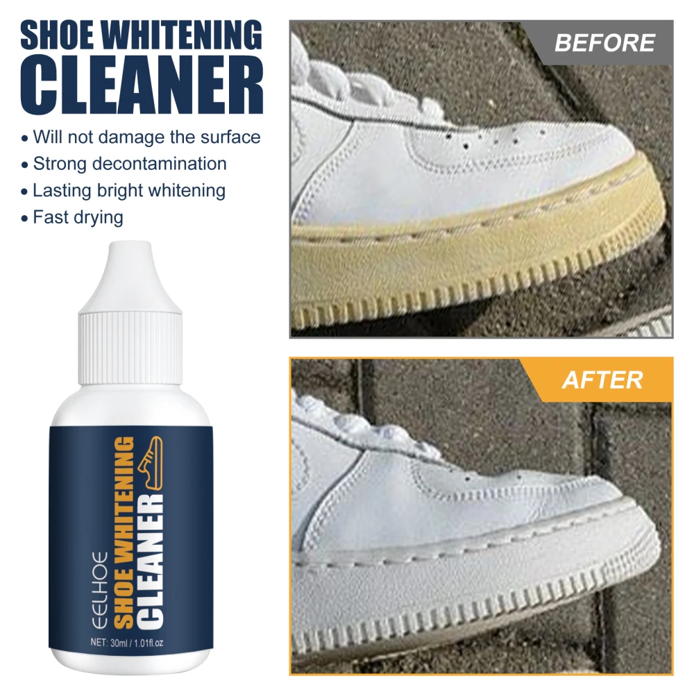 

30ML 30ml Shoes Stain Polish Cleaner Gel For Sneaker Remove Yellow Edge Cleaning Tool Sneaker Whiten Cleaning Dirt Remover