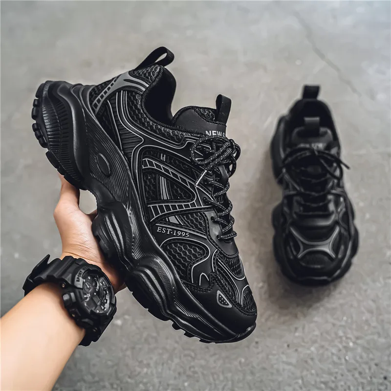 Мужские кроссовки для бега сетчатые дышащие Нескользящие удобные спортивного