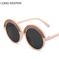 kids classic retro round frame sunglasses 2022 childrens brand designer pink colorful sun glasses boys girls uv400 goggles