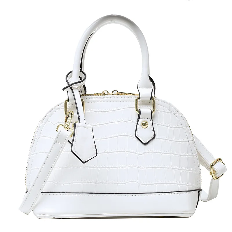 

2022Shell Bag Female Bag Portable Small Bag Shoulder Messenger Female Bag Candy Color Female Bag Snake Pattern Crocodile Pattern