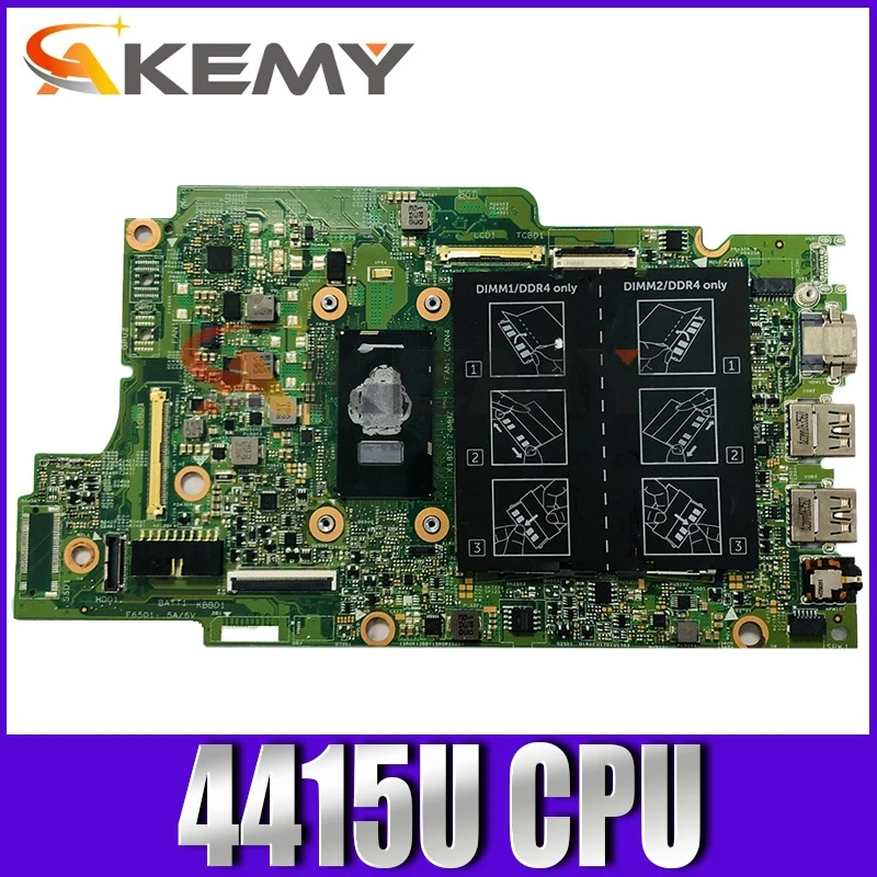 

100% WORKING For Dell Inspiron 13 5378 5578 5368 motherboard CN-0N7K0H 0N7K0H Pentium 4415U DDR4 15296-1 mainboard tested ok