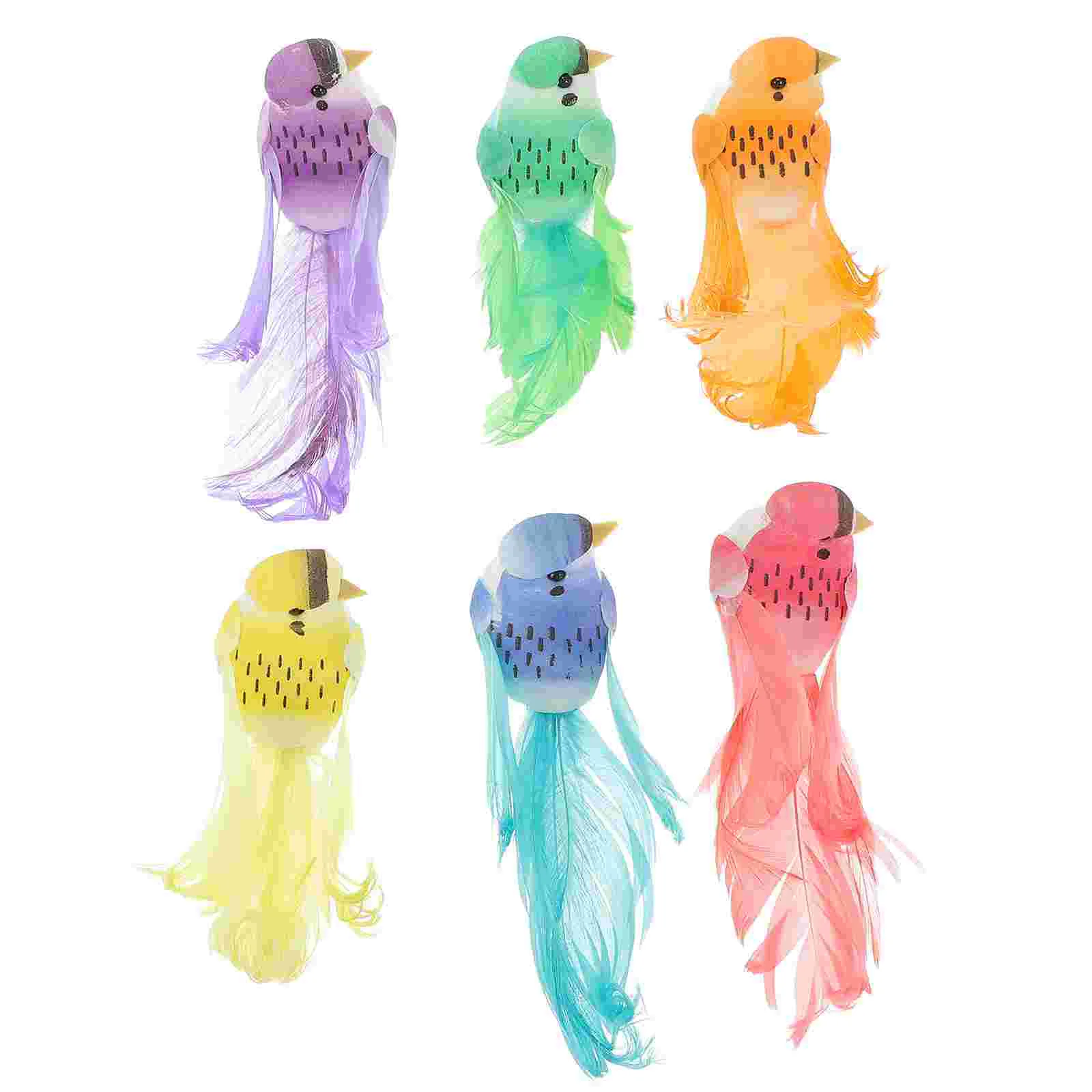 

12 PCS Fake Hummingbird Home Decorations Christmas Tree Clip Decoration Bird Tree Decorations Bling Decor