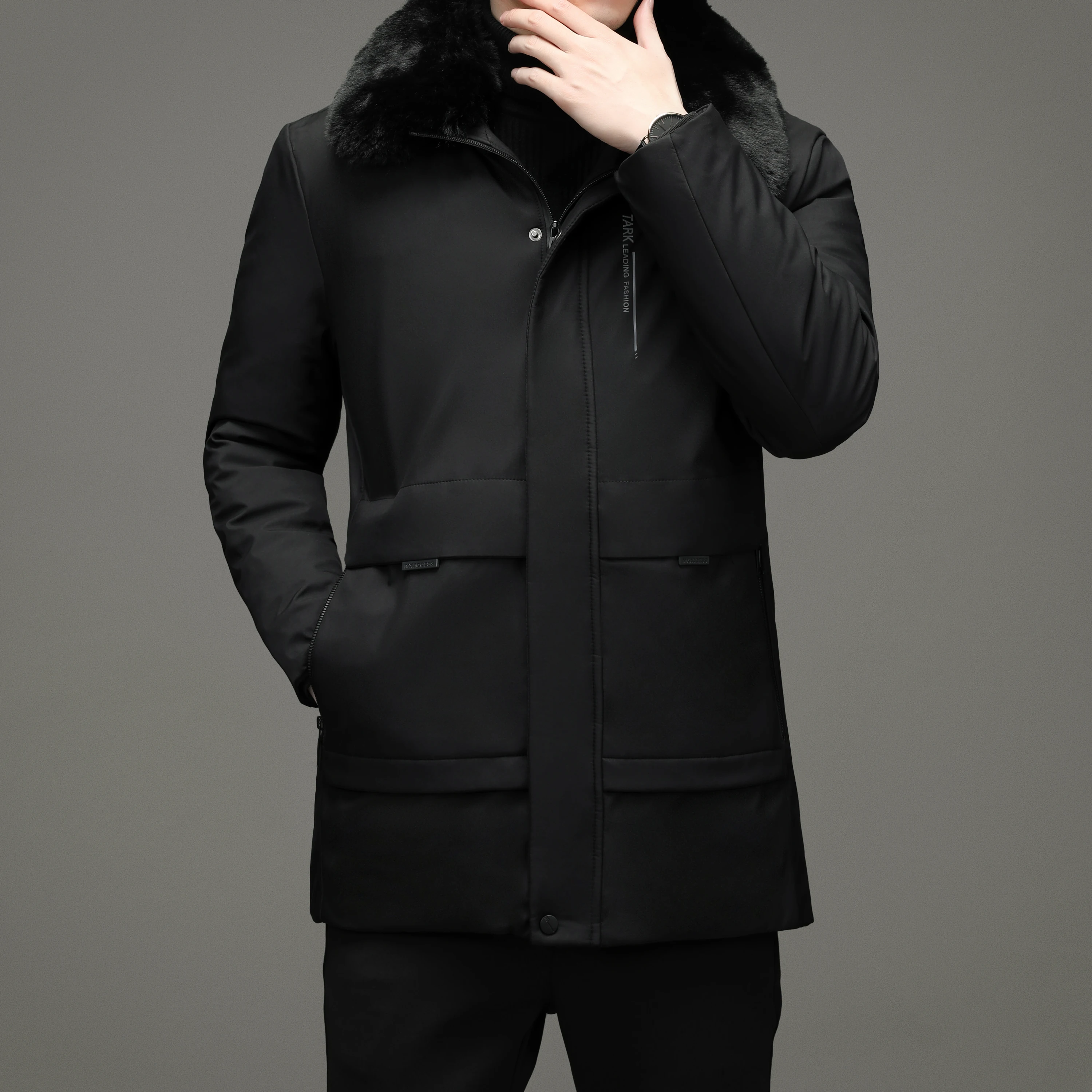 Winter Jacket Men Parkas Thicken Warm Coat Fashion Solid Vestes Jaqueta Masculina Erkek Mont Doudoune Homme Puffer Jackets 2022