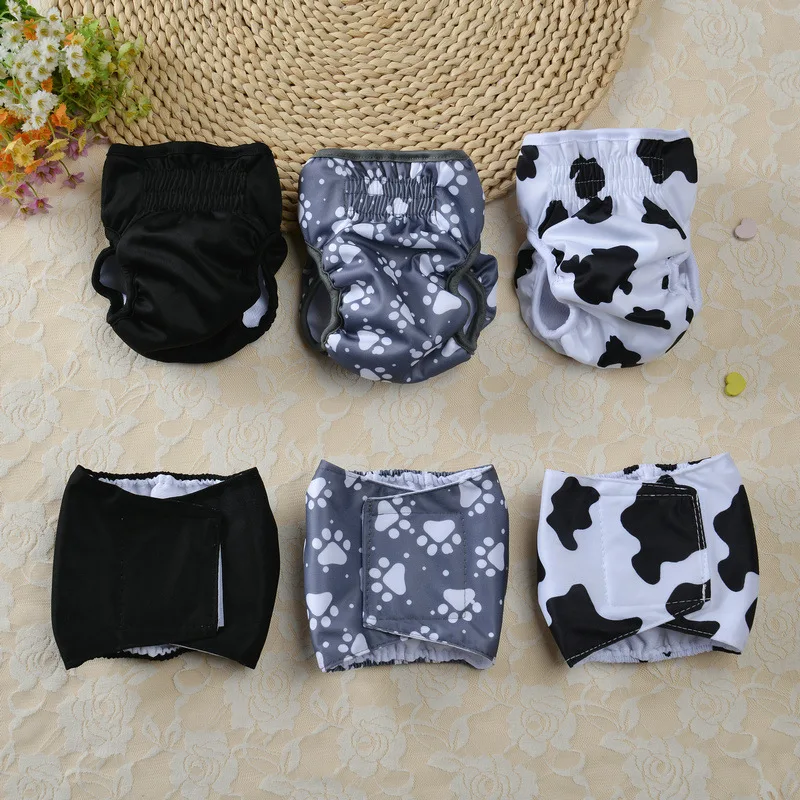 

Dog Diaper Physiological Pants Bitch Menstrual Safety Pants Sanitary Diapers Black White Shorts Underwear Briefs Panties For Dog