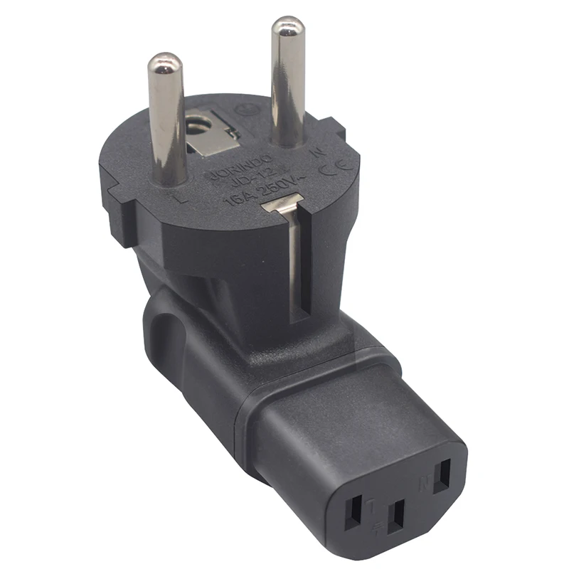 10 шт. C13 EU Розетка IEC 320 к ЕС евро 4 8 мм Разъем Удлинитель Преобразовательная вилка