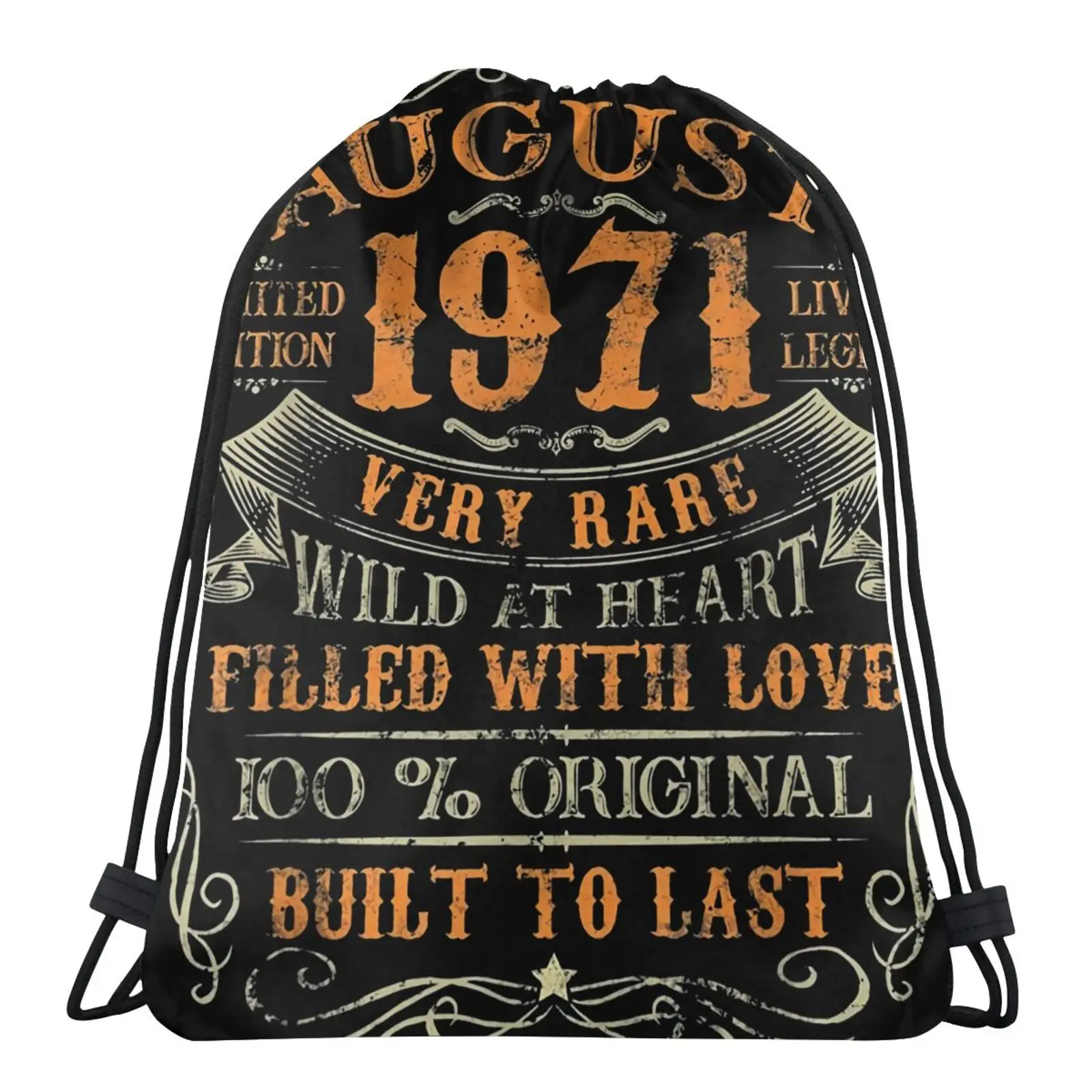 

1971 August 49 Years Old 49Th 1709 Bag Backpacks String Bags Bag For Shoes Bag Women Custom Bag Name String Bags Bag For Shoes