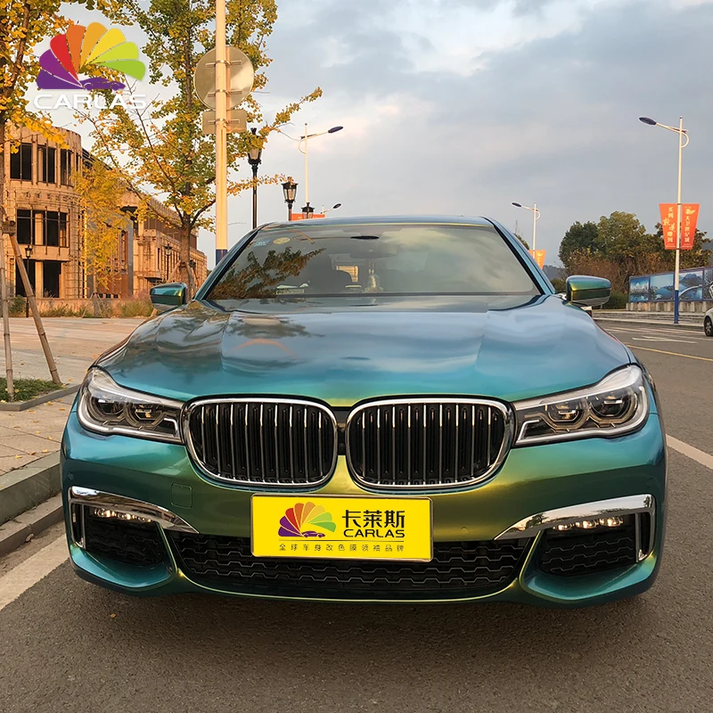 

Carlas 2018 1.52*18m Auto Accessory Car Sticker Gloss Chameleon Colored Car Full Body Sticker High Glossy Multicolor Pearl Film