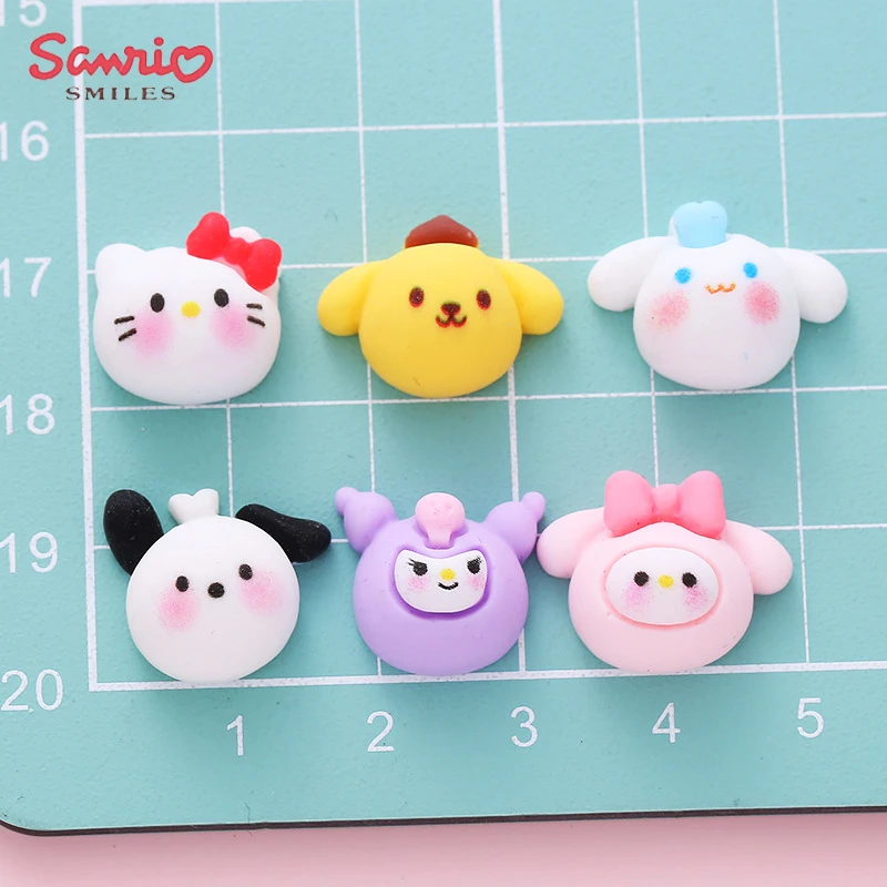 

10Pcs Kawaii Hello Kittys Y2K Sanrio DIY Accessories Anime Kuromi Cute Shoes Storage Box Hairpin Cup Decoration Toys for Girls
