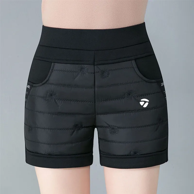 

Golf Shorts 2023 Winter Golf Wear Women Fashion Golf Shorts Women Golf Wear New Down Cotton Thickened High Waist Shorts 골프 여성 의류