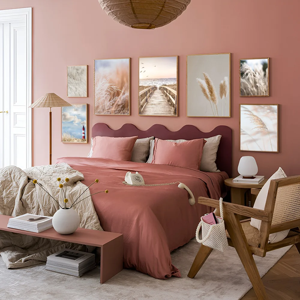 Травяная доска дорожный пейзаж аниме постеры липкий декоративный живопись