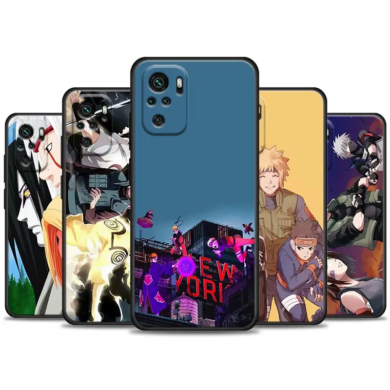 

Cute Japanese Anime Naruto Phone Case For Xiaomi Redmi Note 11 10 9 8 Pro 7 9S 8A 10S 11S Soft Cover For Red mi 8Pro 10Pro Coque