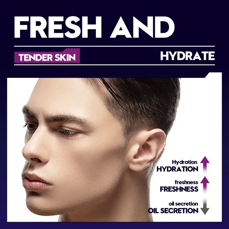 

SADOER Men Fresh Tender Skin Face Cream Moisturizing Long Lasting Oil Control Hydrating Lotion Smooth Acne Treatment Skin Care