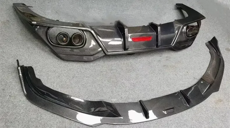 Задний бампер из углеродного волокна спойлер крышка диффузора багажника и