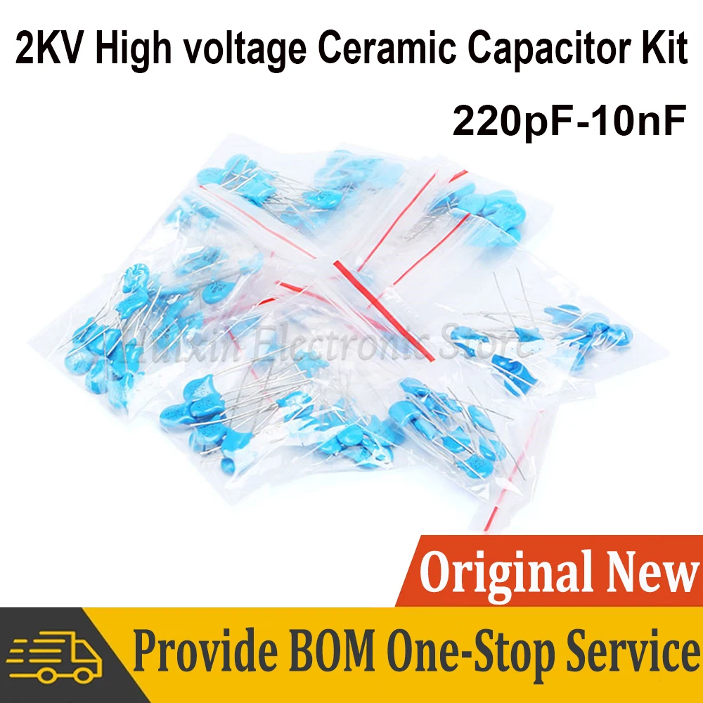 100 шт. 1 упаковка керамический конденсатор высокого напряжения 10 значений каждый
