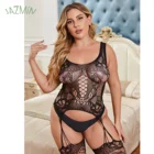 Кружевное сексуальное нижнее белье большого размера, эластичное открытое Сетчатое пояс с подвязками, сексуальные Чулки для девушек, комбинезон, Чулки, Эротика