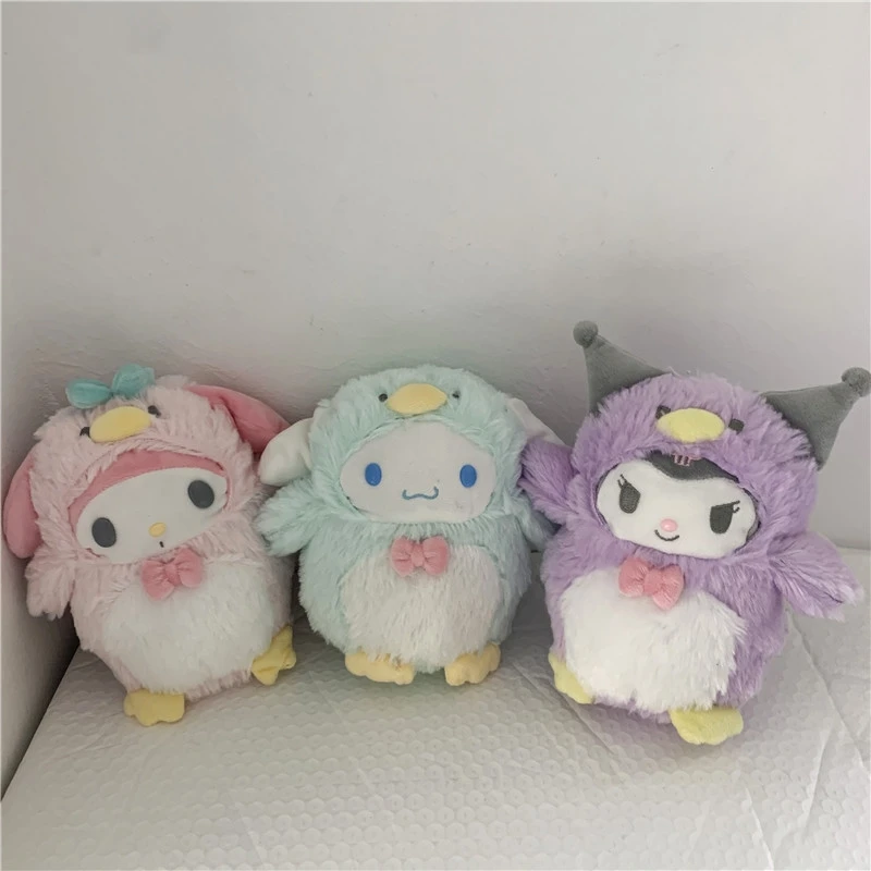 

2022 New Kuromi Anime Stuffed Toys For Children Cute Melody Pompom Purin Cinnamoroll Anime Plush Toy Girls Sweet Birthday Gifts