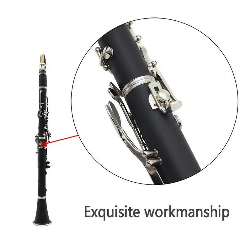 

Adjustable Metal Thumb Rest Thumb Support Clarinet Metal Finger Rest Cushion Protector With Screws Black Tube Finger Rest