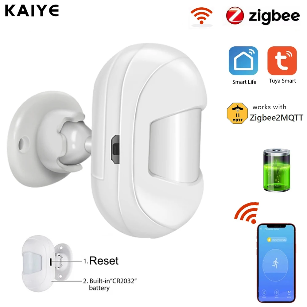 

Беспроводной инфракрасный датчик движения ZigBee, мини-детектор с датчиком движения, работает с системой «Умная жизнь»