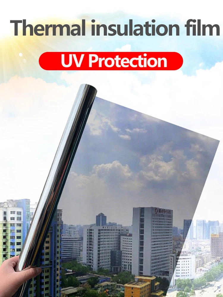 Односторонняя прозрачная стеклянная пленка для окон солнцезащитные наклейки