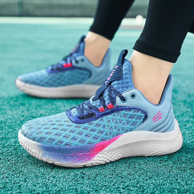 Outdoor Fashion Blue Platform Men's Basketball Sneakers Unisex Lightweight Breathable Sports Shoes for Men Women Zapatillas 2023