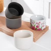 creative ceramic bowl home dessert bowl solid color glaze cake bowl single porcelain bowl dinnerware set kitchen accessories
