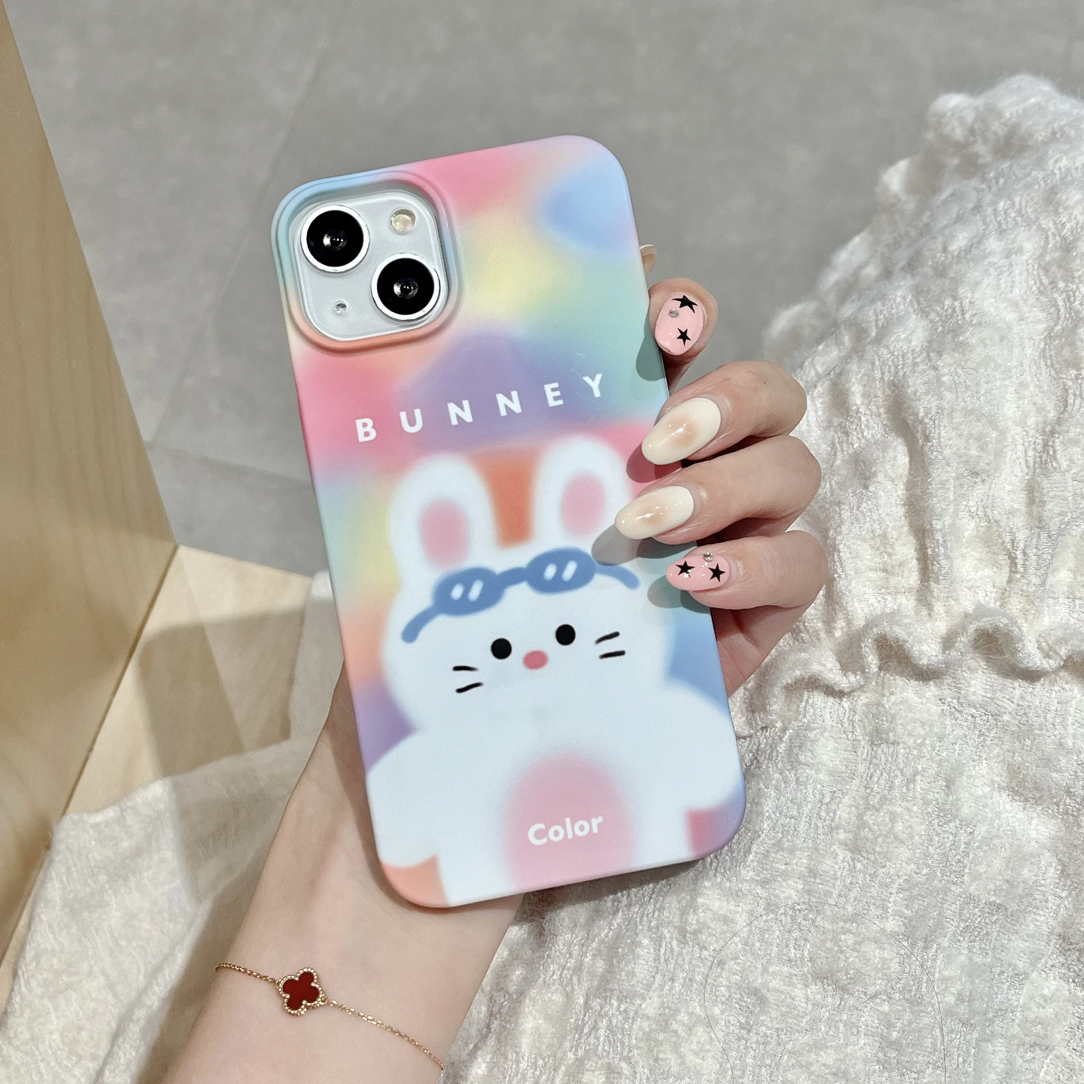 

Iphone Cover Colorful Rabbit Y2K Case Red Iphone 11 13 14 Pro Max Iphone Case