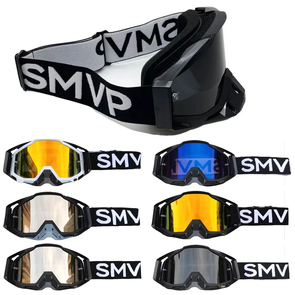 SMVP Mens Motorcycle Offroad Racing Goggles High Quality Windproof UV Helmet Protection Goggles Outdoor ATV MX Motocross Glasses