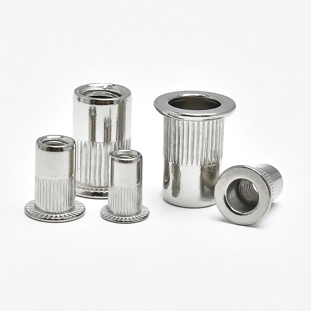 10/20/30/50 шт. плоская заклепка гайка M3 M4 M5 M6 M8 M10 M12 304 нержавеющая сталь с плоской