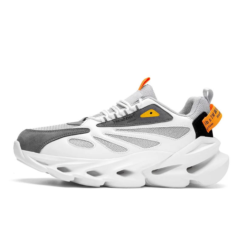 Voinsoon Breathable Mesh Men's Running Shoes Anti-odor Sweat-absorbing Lined Sneakers Anti-slip Wear-resistant Men Sports Shoes