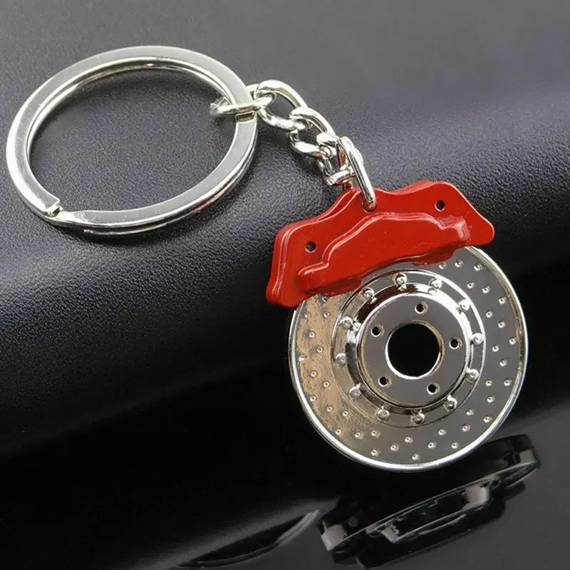 

Metal Auto Parts Disc Brake Keychain Hub Calipers Key Ring For Car Pendant Key Chain For Men Gift Trinkets S142 Wholesale