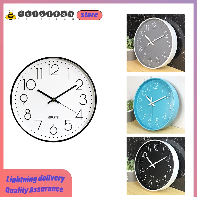 

Light Luxury High Quality Wall Clock 12 Inch Tall Clear Glass Luminous Quartz Wall Clock Mirror Modern Design Home Decoration