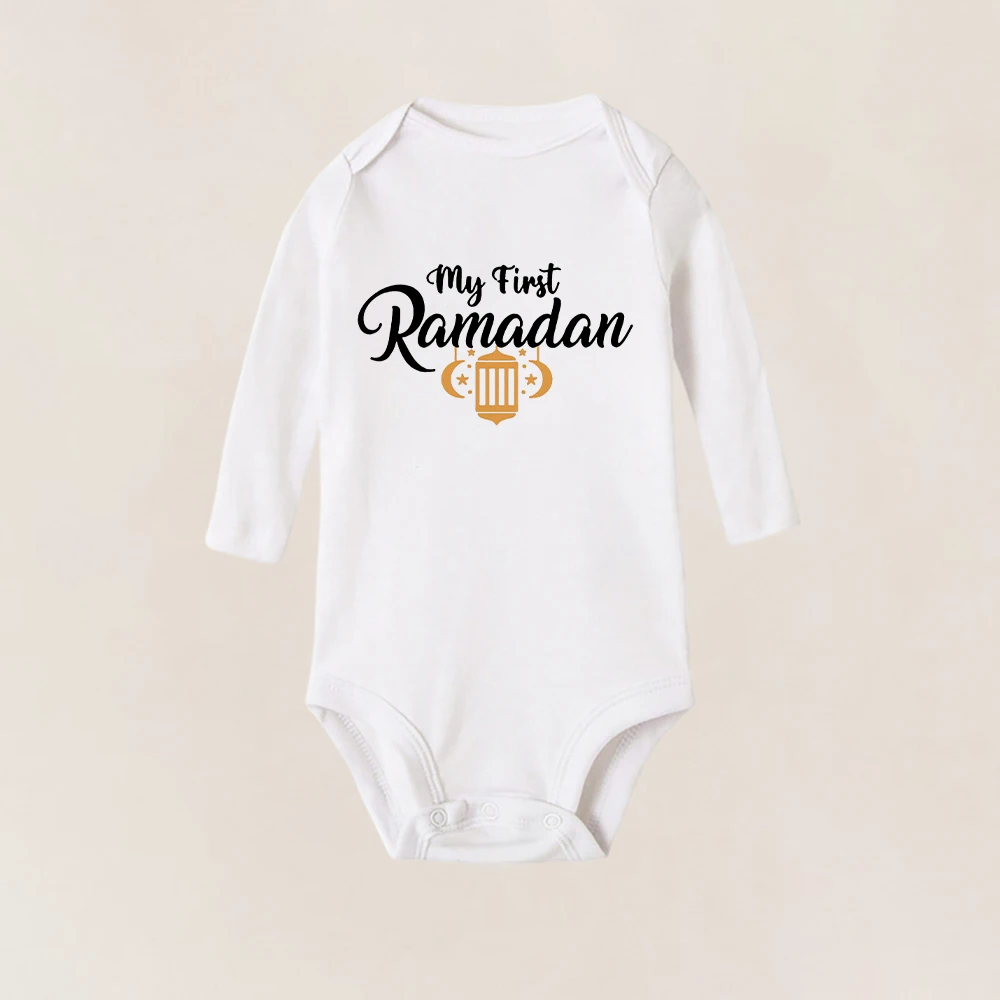 My First Eid одежда для маленьких мальчиков и девочек счастливый Рамадан Детские боди