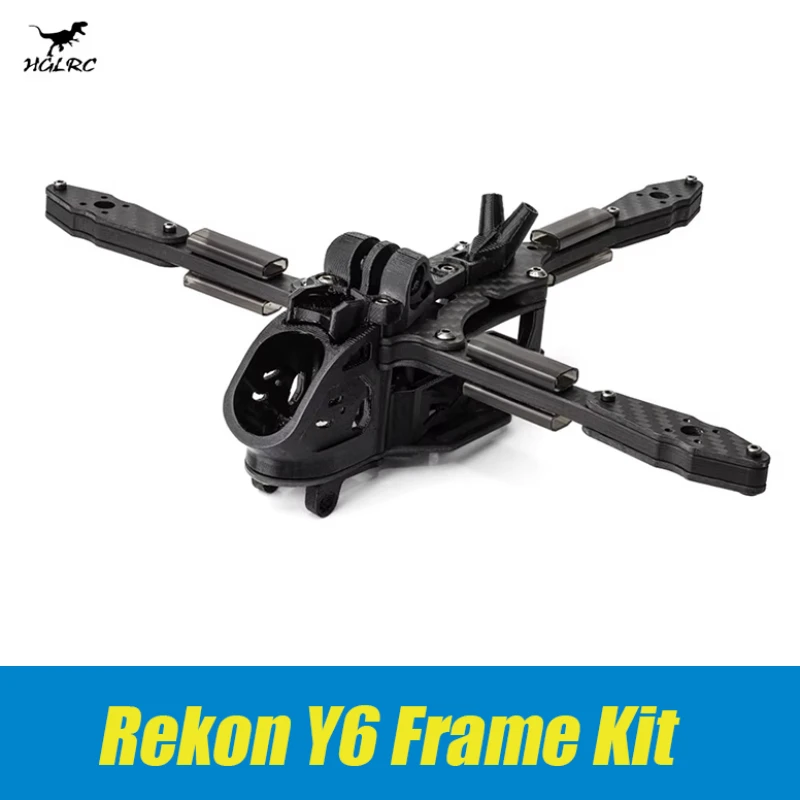 HGLRC Rekon Y6 5-дюймовый комплект рамы Y-образный длинный выносливый 3K Углеродное