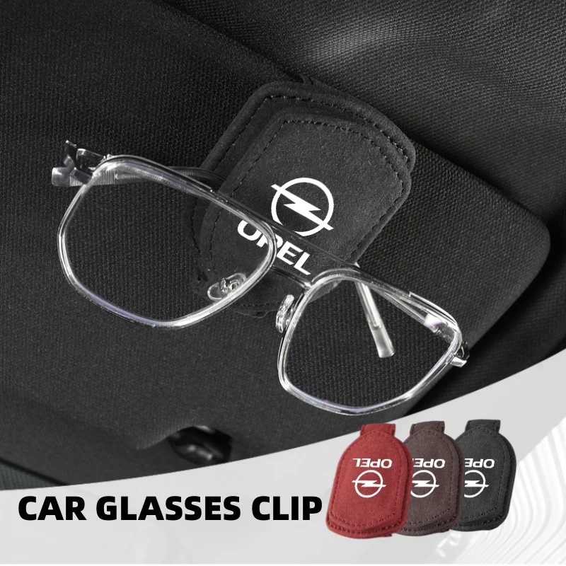

Car Sunglasses Clip Sun Visor Glasses Holder Organize Accessories For Opel Corsa Astra H G J Insignia Vectra Zafira Meriva Mokka