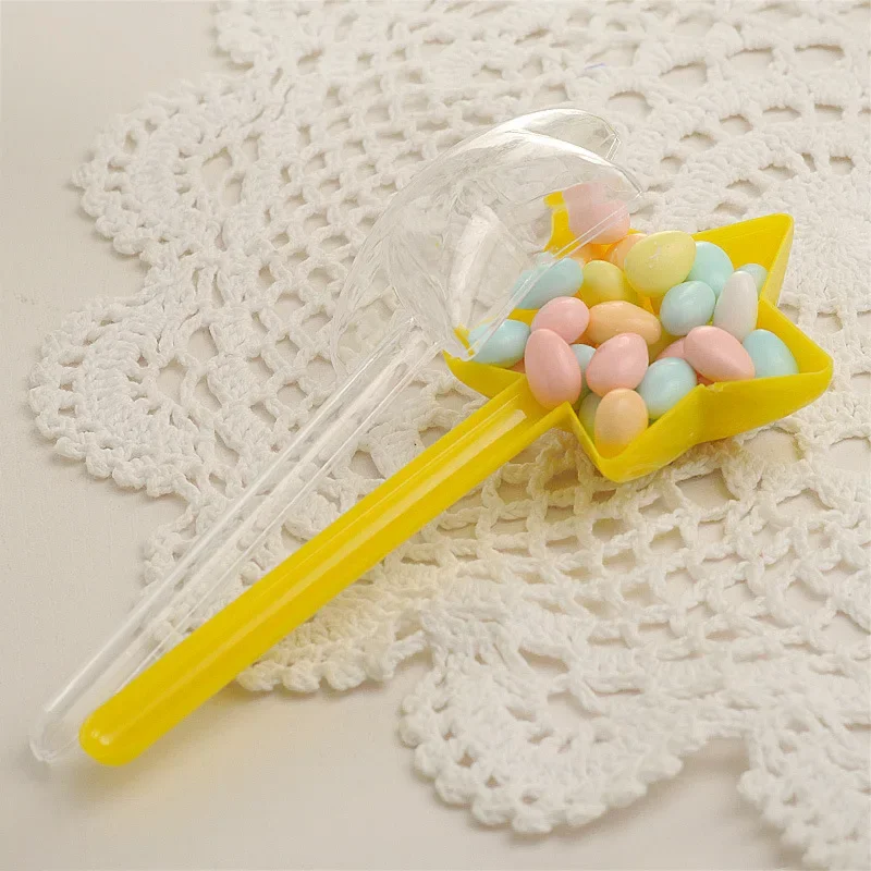 12 шт./набор пластиковые конфеты с пятиконечной звездой