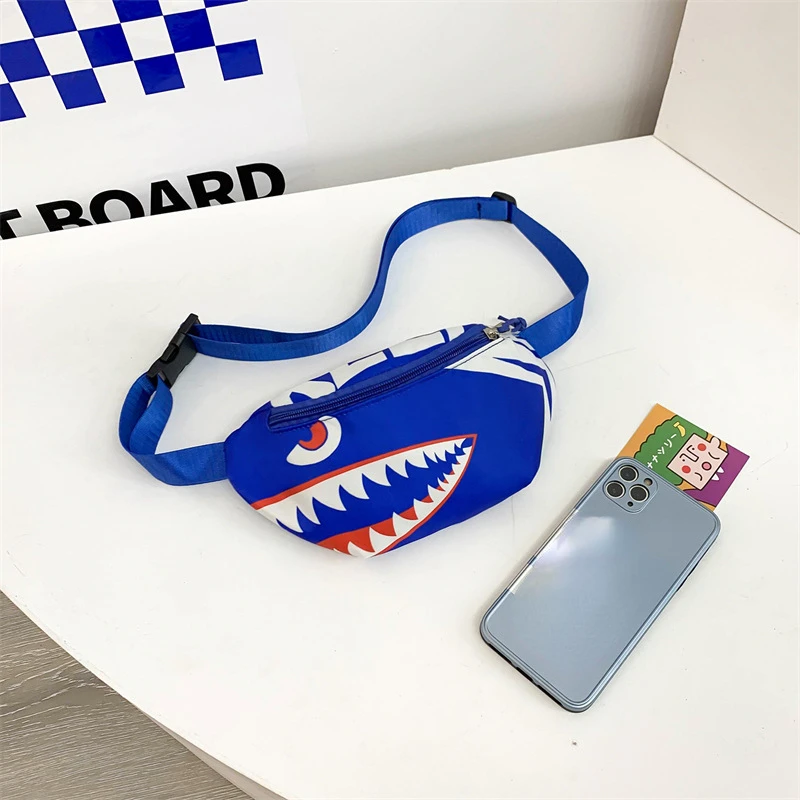 Нагрудная сумка От 3 до 6 лет детская 2020 с камуфляжным принтом в виде акулы - купить