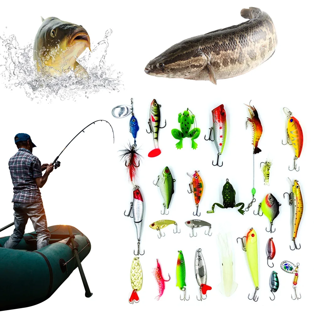 24-дневный рождественский адвент-календарь с ложками Minnow Crankbait обратный отсчет