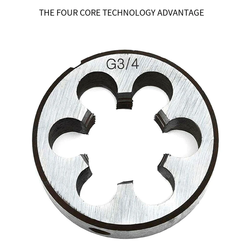 Круглая матрица правая резьбонарезная резьбовая из легированной стали режущий