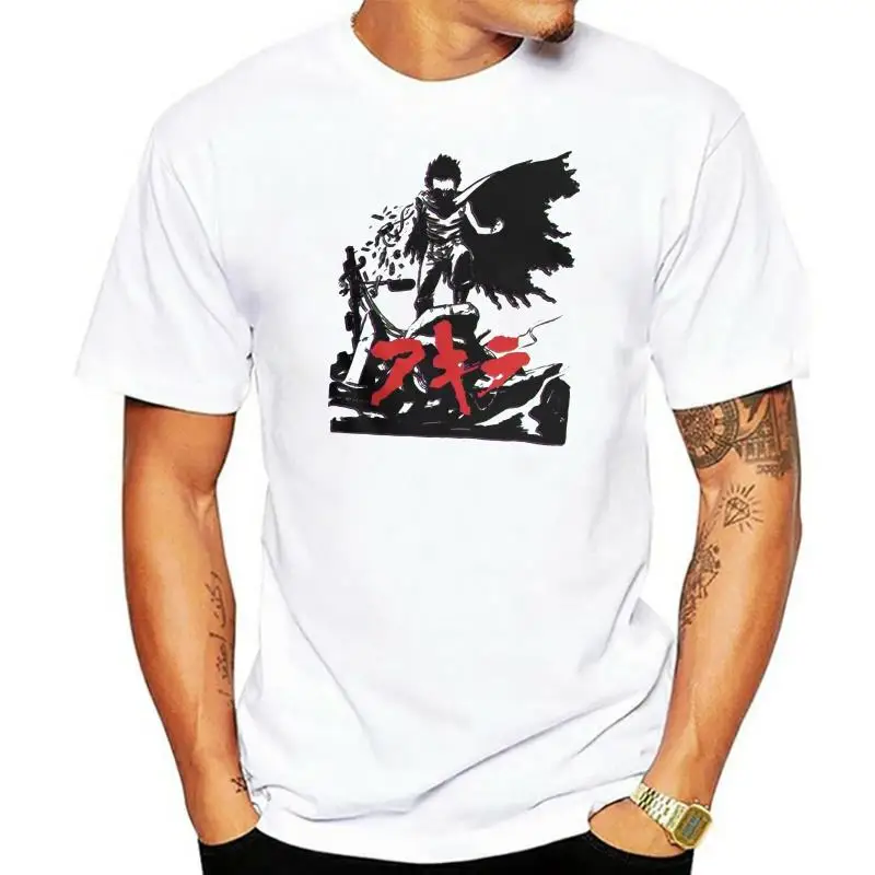 

Vaporwave Akira Tetsuo Shima Synthwave T-shirt Round Neck Streetwear Man Cotton Plus Size Short Sleeve