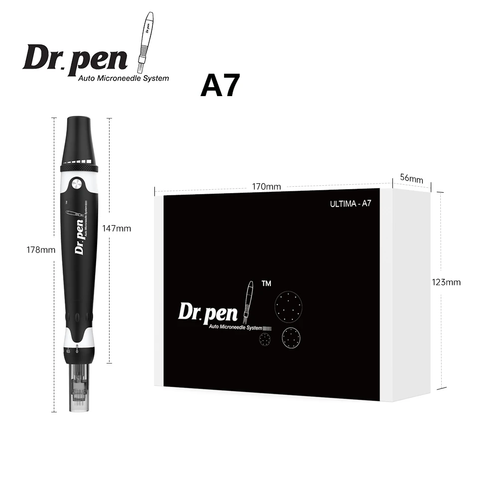 Dr.pen A7 Ekai Original Wired Electric Derma Pen Facial Microneedling Pen Professionnel Kit Skin Care Machine With Medical CE