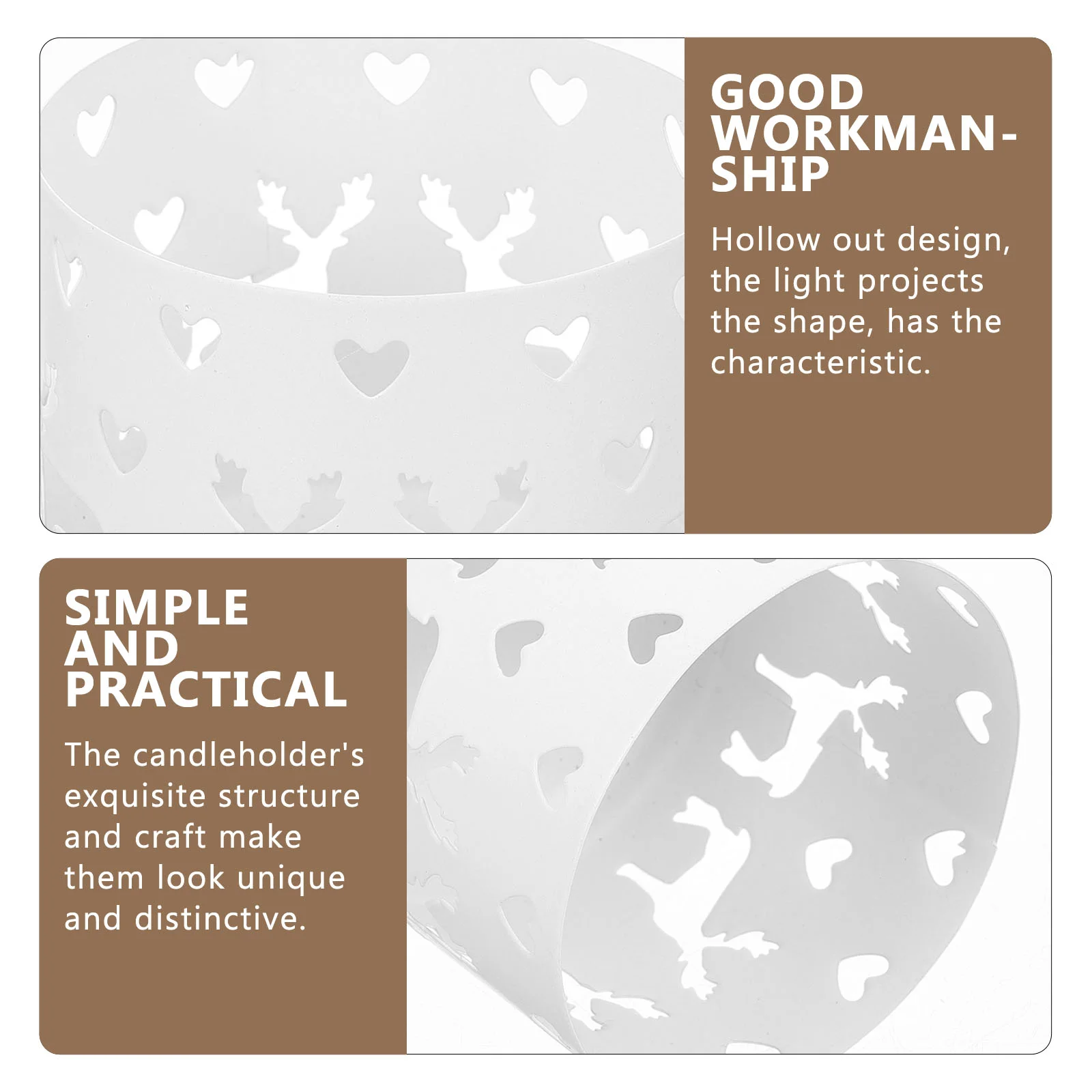 Подсвечник для чайной свечи рождественские украшения стола рождественский