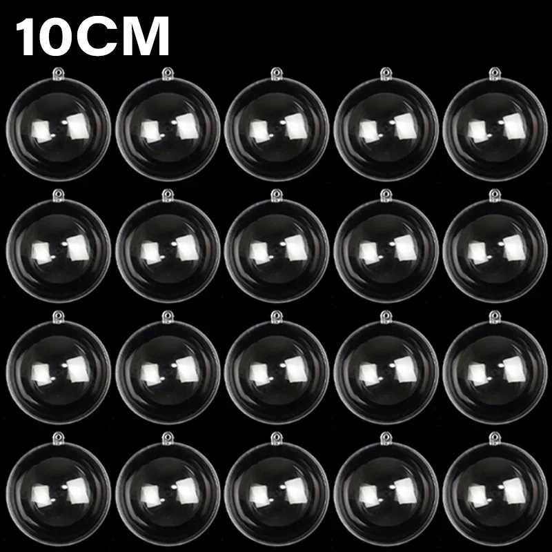 

Прозрачные новогодние шары из пластика