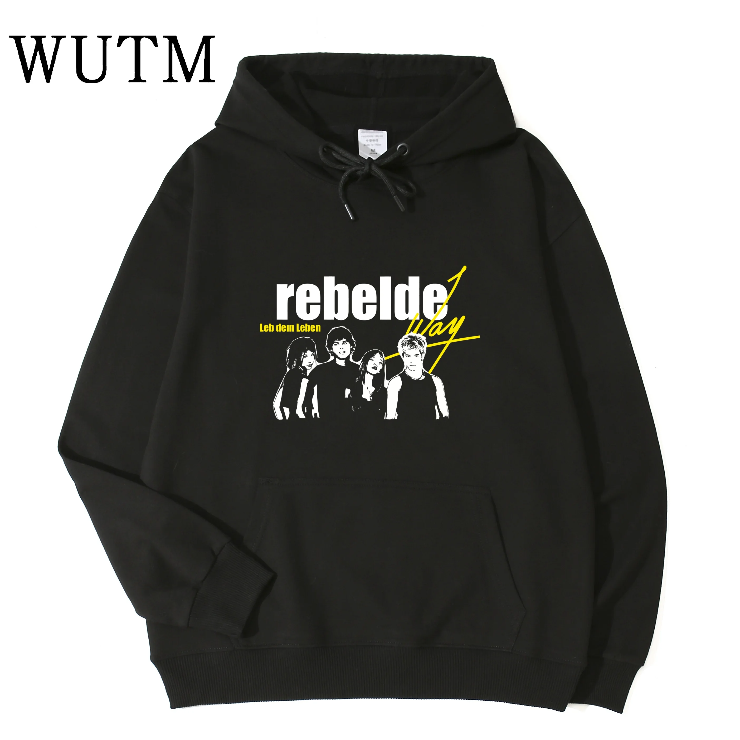Фото Толстовка с капюшоном Rebelde Way...”way унисекс для мужчин и женщин с длинными рукавами №3