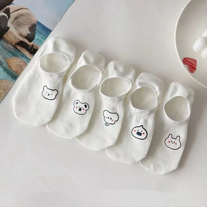 Носки женские короткие теплые 10 шт. = 5 пар/лот хлопок Повседневная Уличная одежда